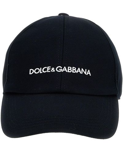 Dolce & Gabbana Kappe Mit Logostickerei - Blau