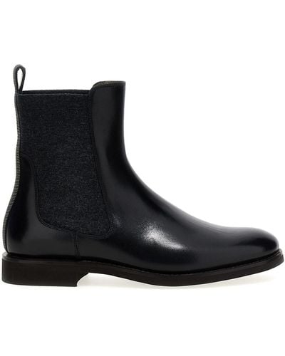 Brunello Cucinelli 'monile' Ankle Boots - Black