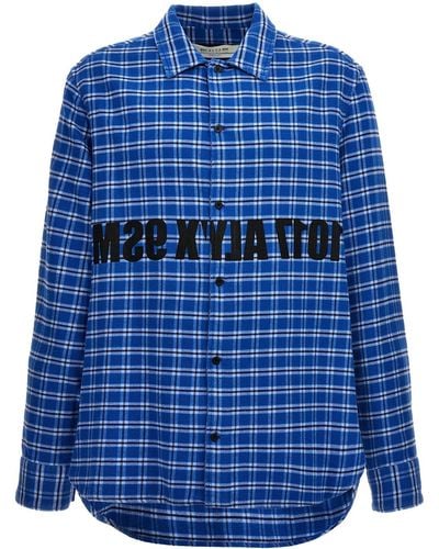 1017 ALYX 9SM 'graphic Flannel' Shirt - Blue