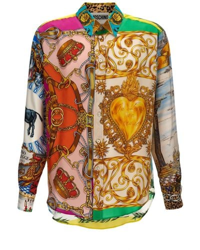 Moschino 'archive Scarves Print' Shirt - Multicolour