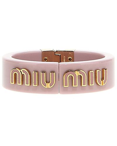 Miu Miu Armband Mit Logo - Mehrfarbig