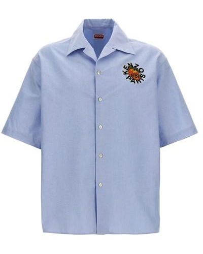 KENZO ' Orange' Shirt - Blue