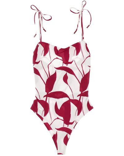 Kiton Printed One-piece Swimsuit - Red