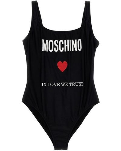 Moschino In Love We Trust Beachwear - Black