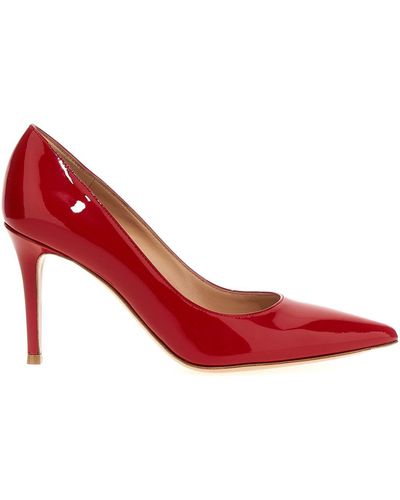 Gianvito Rossi 'gianvito' Court Shoes - Red