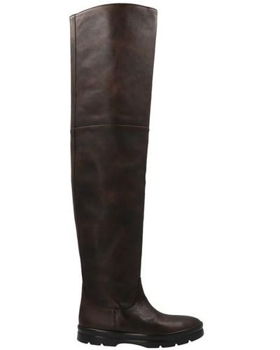 The Row 'billie' High Boots - Brown