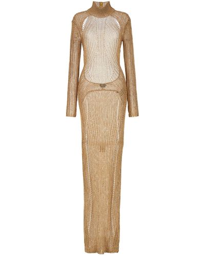 Tom Ford Maxi Cut Out Dress - Natural