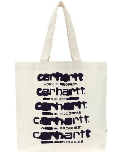 Carhartt Shopper-Tasche Mit Logo - Weiß