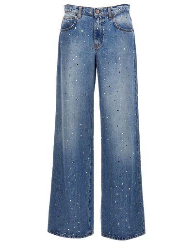 GIUSEPPE DI MORABITO Jeans Mit Kristallen - Blau