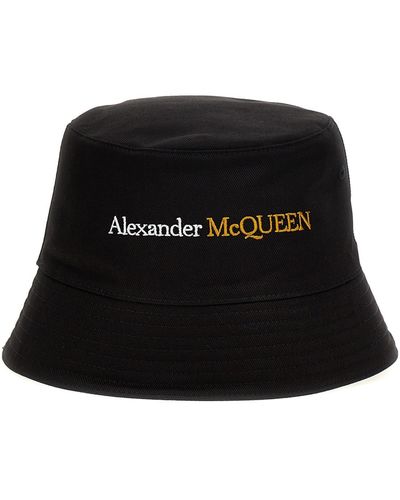 Alexander McQueen Logo Bucket Hat - Black
