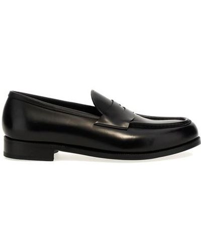 Lidfort Leather Loafers - Black