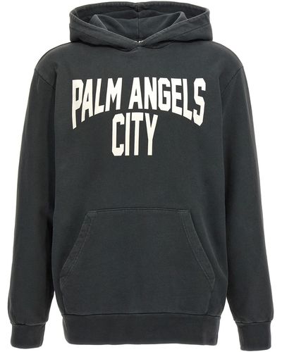 Palm Angels Kapuzenpullover "Pa City" - Grau
