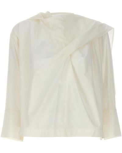 Issey Miyake Hemd "Cotton Voile" - Weiß
