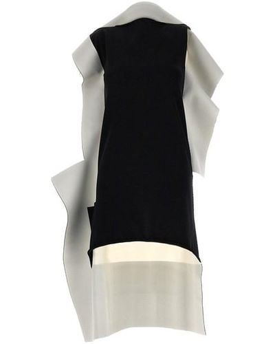 Issey Miyake 'shaped Canvas' Dress - Black