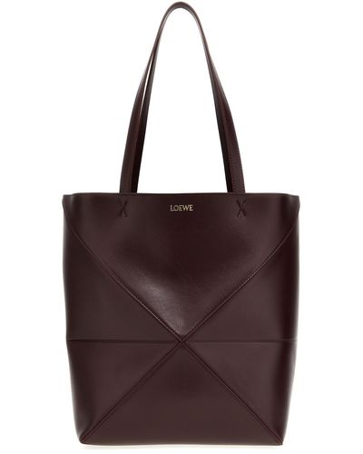 Loewe 'puzzle Fold' Shopping Bag - Red