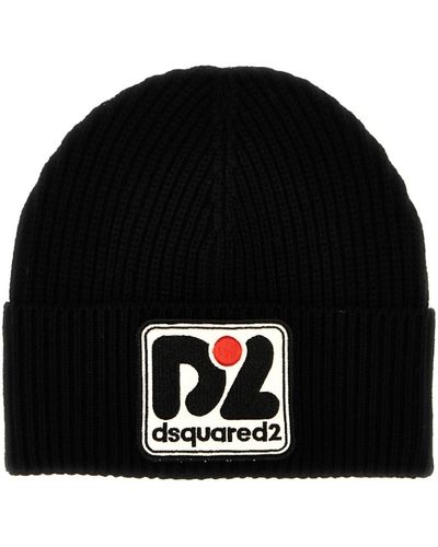 DSquared² Logo Patch Cap - Black
