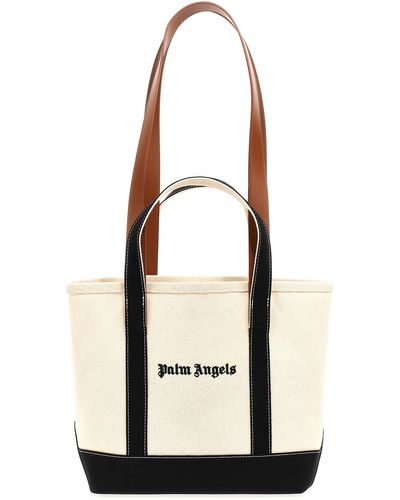 Palm Angels Shopper-Tasche Mit Logo - Weiß