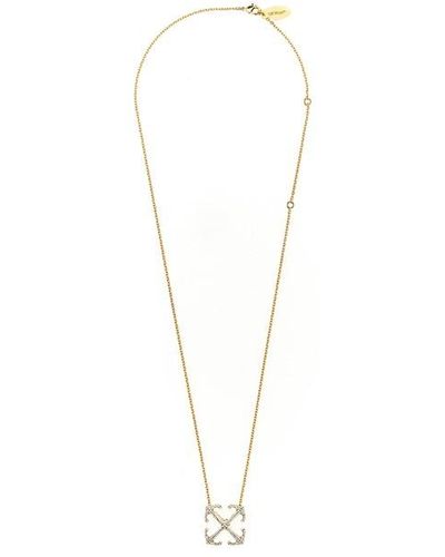 Off-White c/o Virgil Abloh 'arrow Strass' Necklace - White