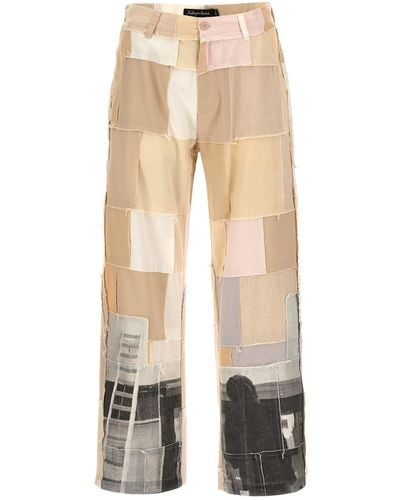 Kidsuper 'patchwork' Trousers - Natural