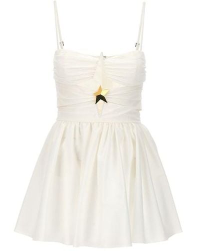 Area 'star Cut Out' Dress - White