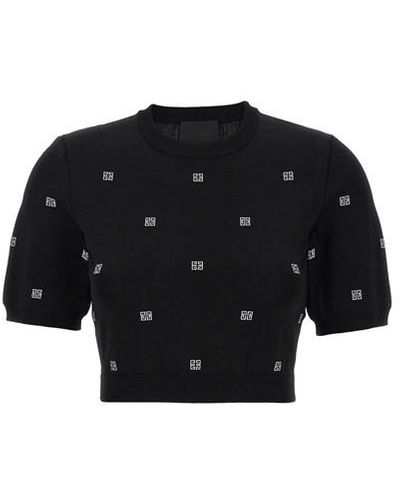 Givenchy Top logo all over - Nero
