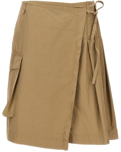 Dries Van Noten 'skilt' Skirt - Natural