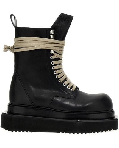 Rick Owens 'laceup Turbo Cyclops' Boots - Black