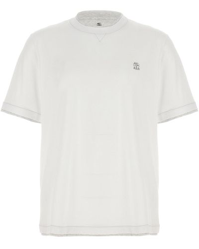 Brunello Cucinelli Layered T-shirt - White