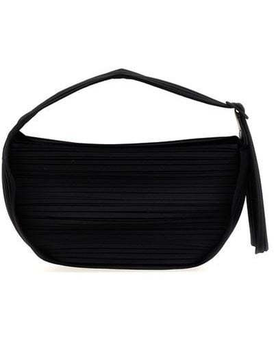 Pleats Please Issey Miyake 'half Moon' Handbag - Black