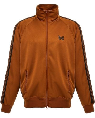 Needles Logo Embroidery Track Top - Brown