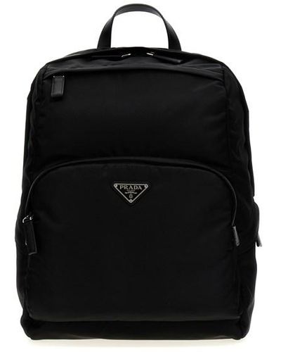 Prada Re-nylon Backpack - Black