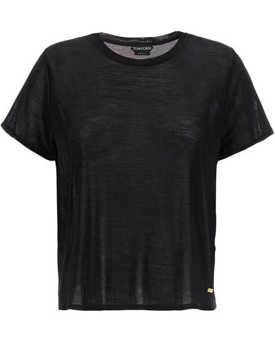 Tom Ford Silk T-shirt - Black