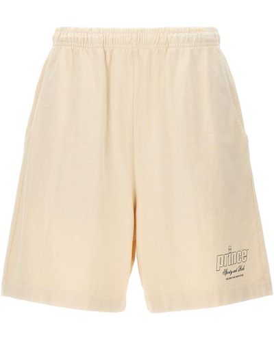 Sporty & Rich 'prince Health Gym' Shorts - Natural