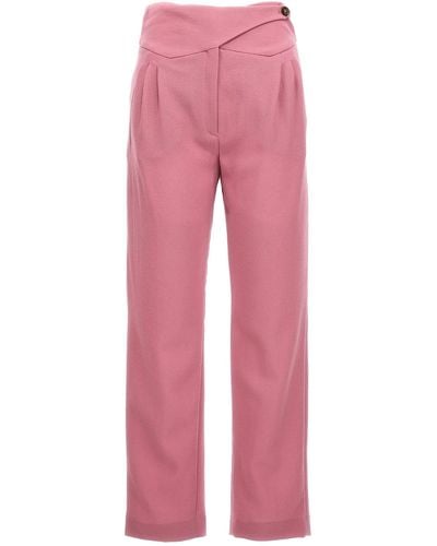 Blazé Milano 'cool & Easy' Trousers - Red