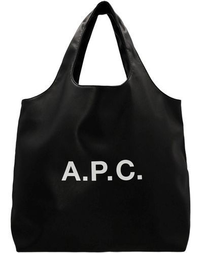 A.P.C. 'ninon' Shopping Bag - Black