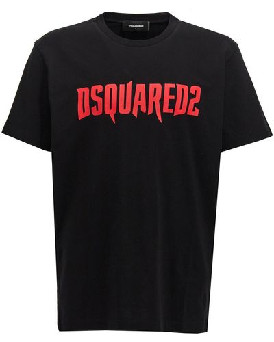 DSquared² Logo Print T-shirt - Black