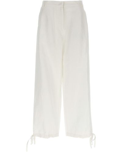 MSGM Carrot Trousers - White
