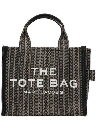 Marc Jacobs 'the Monogram Mini Tote' Shopping Bag - Black