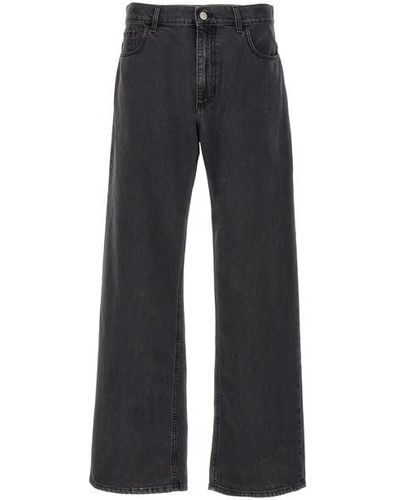1017 ALYX 9SM 'wide Leg With Buckle' Jeans - Blue