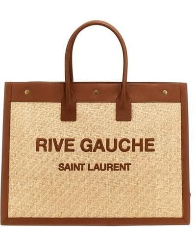 Saint Laurent 'rive Gauche' Tote Bag - Brown