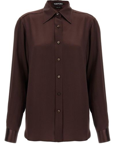 Tom Ford Silk Shirt - Brown