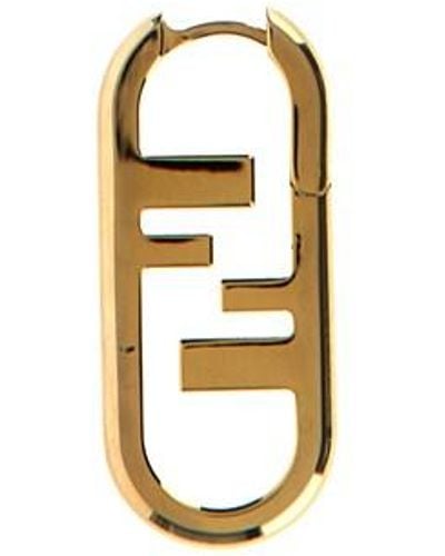 Fendi 'o'lock' Single Earrings - Metallic