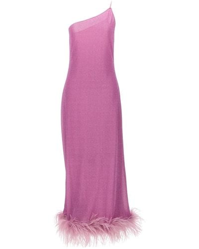 Oséree 'Lumiere Plumage' Long Dress - Purple