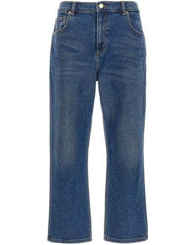 Tory Burch Jeans "Cropped Flared" - Blau