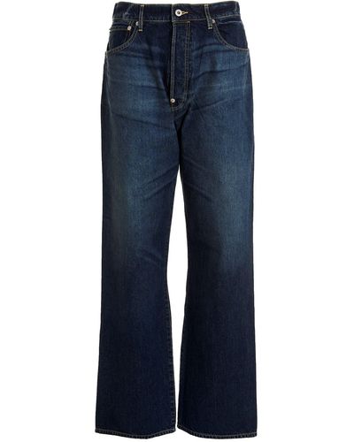 KENZO 'darkstone Suisen Relaxed' Jeans - Blue