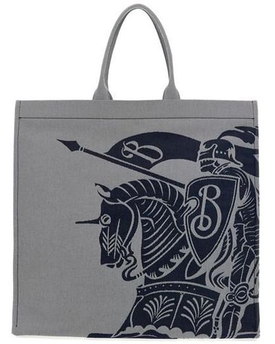 Burberry 'ekd' Xl Shopping Bag - Multicolor