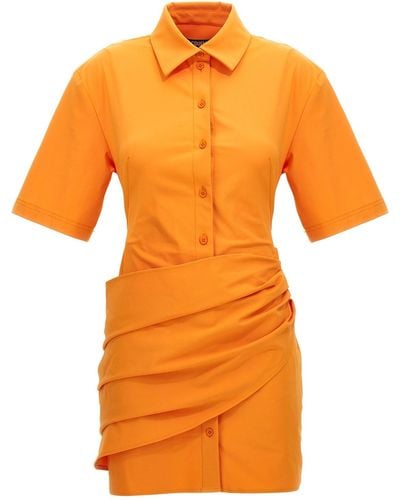 Jacquemus 'la Robe Camisa' Dress - Orange