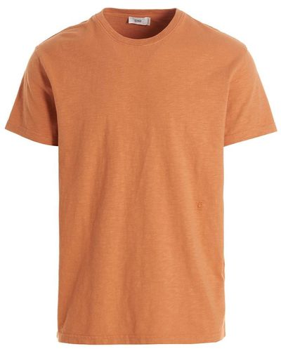 Closed T-Shirt Mit Logo-Stickerei - Orange