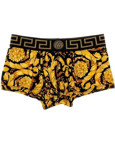 Versace 'barocco' Boxer Shorts - Metallic