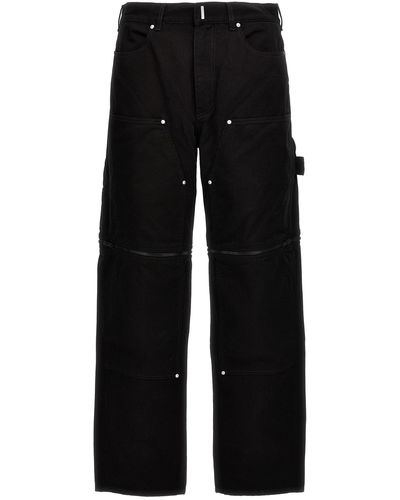 Givenchy Jeans "Zip Off Carpenter" - Schwarz